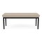 Lesro Lenox Steel 2 Seat Bench, Stone (Beige) Seat, Stone Back, 45 W 21 L 18.5 H, Linette Vinyl Seat LS2001 - alternate 1